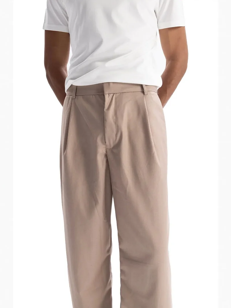 Giesto GIESTO Pleated Straight Leg Pants